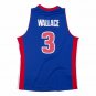 #3 Ben Wallace Detroit Pistons 2003-04 M&N jersey blue ()