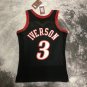 #3 Iverson 76ers M&N  jersey black