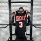 #3 Wade Miami Heat 2013-14 M&N retro jersey black ()