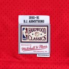 #10 BJ Armstrong Bulls  1990-91 M&N jersey red ()