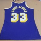 #33 Kareem Abdul-Jabbar Los Angeles Lakers 1984-85 M&N jersey purple ()