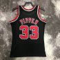 #33 Pippen Bulls 1997-98 M&N jersey black