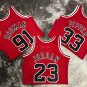 #33 Pippen Bulls 1997-98 M&N jersey red