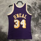 #34 O'neal Lakers 1996-97 M&N  jersey purple