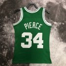 #34 Pierce Celtics 2007-08 M&N  jersey green white with The trophy