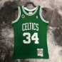 #34 Pierce Celtics 2007-08 M&N jersey green white with The trophy