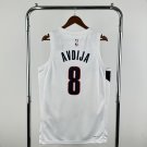 26th season Trail Blazers home white No. 8 Afdia