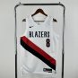 26th season Trail Blazers home white No. 8 Afdia