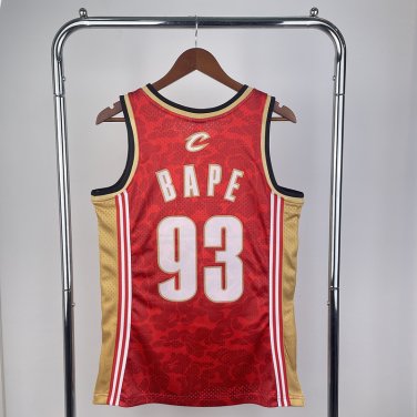 BAPE &egrave;�&sup3; M&N x Cavaliers jersey red ()