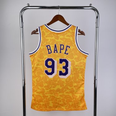 BAPE &egrave;�&sup3; M&N x Lakers jersey