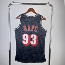 BAPE 脳 M&N x Miami heat jersey black