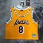 M&N #8 Kobe bryant Lakers navel exposed jersey ()