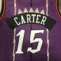 M&N #15 Carter Raptors navel exposed jersey purple ()