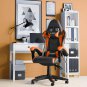High Back Gaming Chair With Headrest and Lumbar Support PU Leather Office Chair Ergonomic Design
