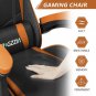 High Back Gaming Chair With Headrest and Lumbar Support PU Leather Office Chair Ergonomic Design