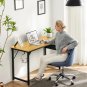 Modern Computer Desk - Office Gaming Table, Study Writing Desk with Side Bag & Headphone Hook