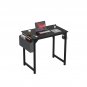 Modern Computer Desk - Office Gaming Table, Study Writing Desk with Side Bag & Headphone Hook