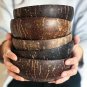Coconut shell bowl, 1 Bowls + 1 Spoons Handcrafted Coconut Shell Salad Bowl with Wooden Spoons -