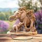 Elephant Family Acrylic Decorative Sign & Plaque
