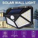 100LED Solar-Powered Wall Light with Motion Sensor