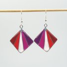 Lesbian pride resin earrings 016