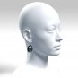 Gothic resin earrings with skull 027