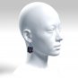 Gothic resin earrings with skull 028