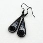 Gothic resin earrings with cat 039