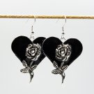 Gothic resin earrings with rose 040 Gothic resin earrings with rose 040