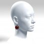 Gothic resin earrings with skull 043