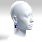Gothic resin crescent earrings 050