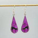 Pride resin earrings with cat 005