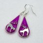 Pride resin earrings with cat 005