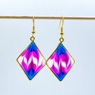 Lesbian pride resin earrings 035