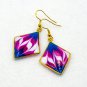 Lesbian pride resin earrings 035
