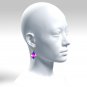 Lesbian pride resin earrings 035
