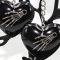 Gothic resin charm with hand