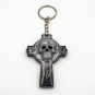 Gothic resin charm cross with skull
