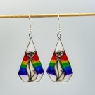 Pride resin earrings with cat 010 Pride resin earrings with cat 010