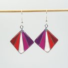 Lesbian pride resin earrings 015