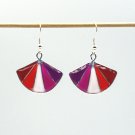 Lesbian pride resin earrings 017