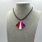 Lesbian Pride resin pendant pend 005