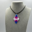 Trans Pride resin pendant pend 006