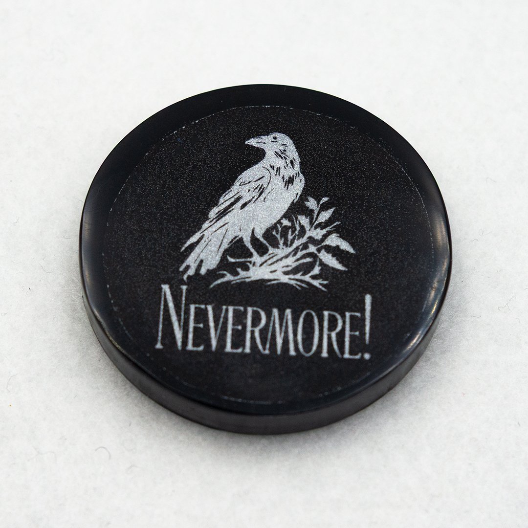 Gothic magnet with raven magnet_goth 002