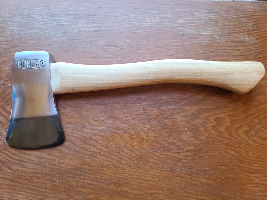 Vintage restored Dunlap branded hatchet