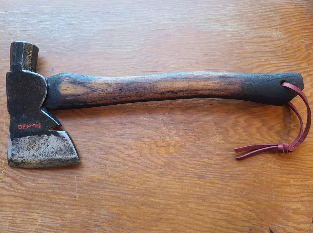 Restored Vintage Demon Half Hatchet