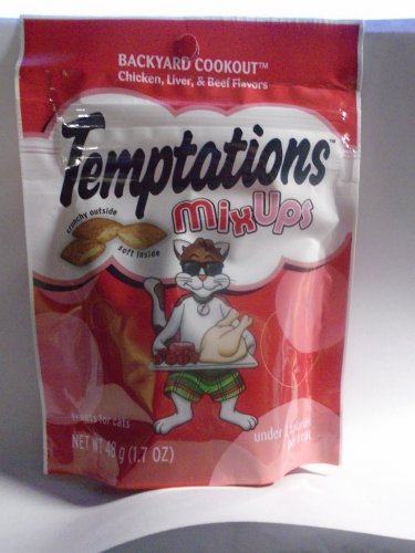EXSP. *10-2023* Temptations Backyard cookout Cat Treats Chicken Liver Flavor