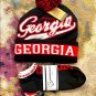 UGA University Of Georgia Retro Beanie Winter Cuffed Pom Cap Red+ Socks