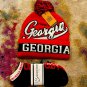 UGA University Of Georgia Beanie Winter Cuffed Pom Cap Red Striped @ Socks