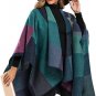 Women's Blanket Shawls Wraps Winter Open Front Poncho Cape Warm Shawl Cardigan